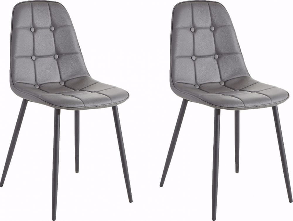 Danish Style Jedálenská stolička Titte (Súprava 4 ks), sivá